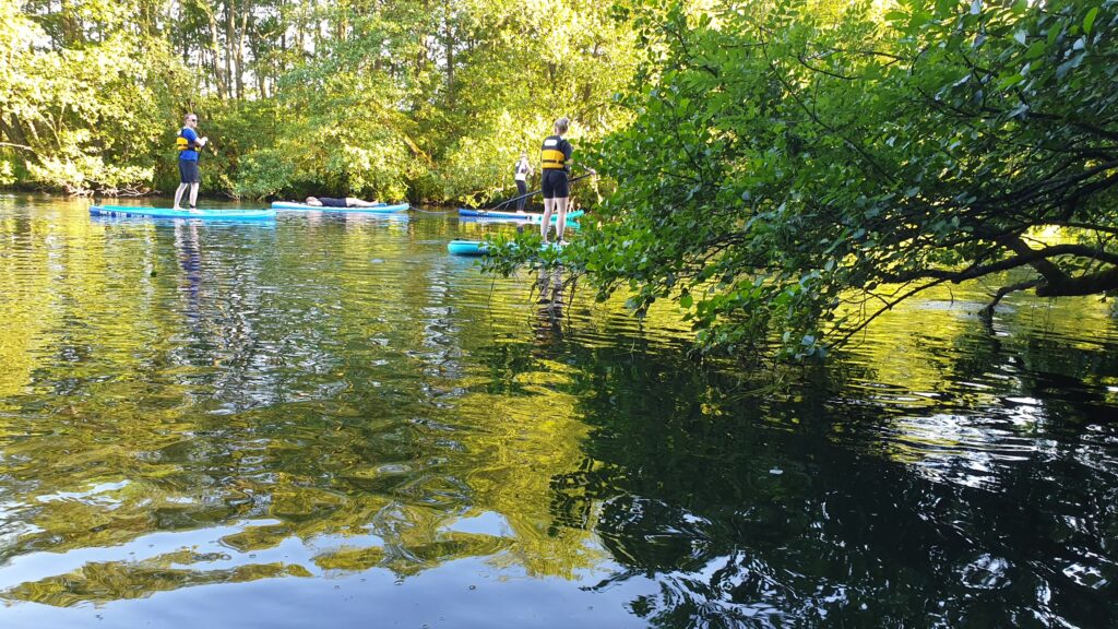 Paddleboards på Gudenåen